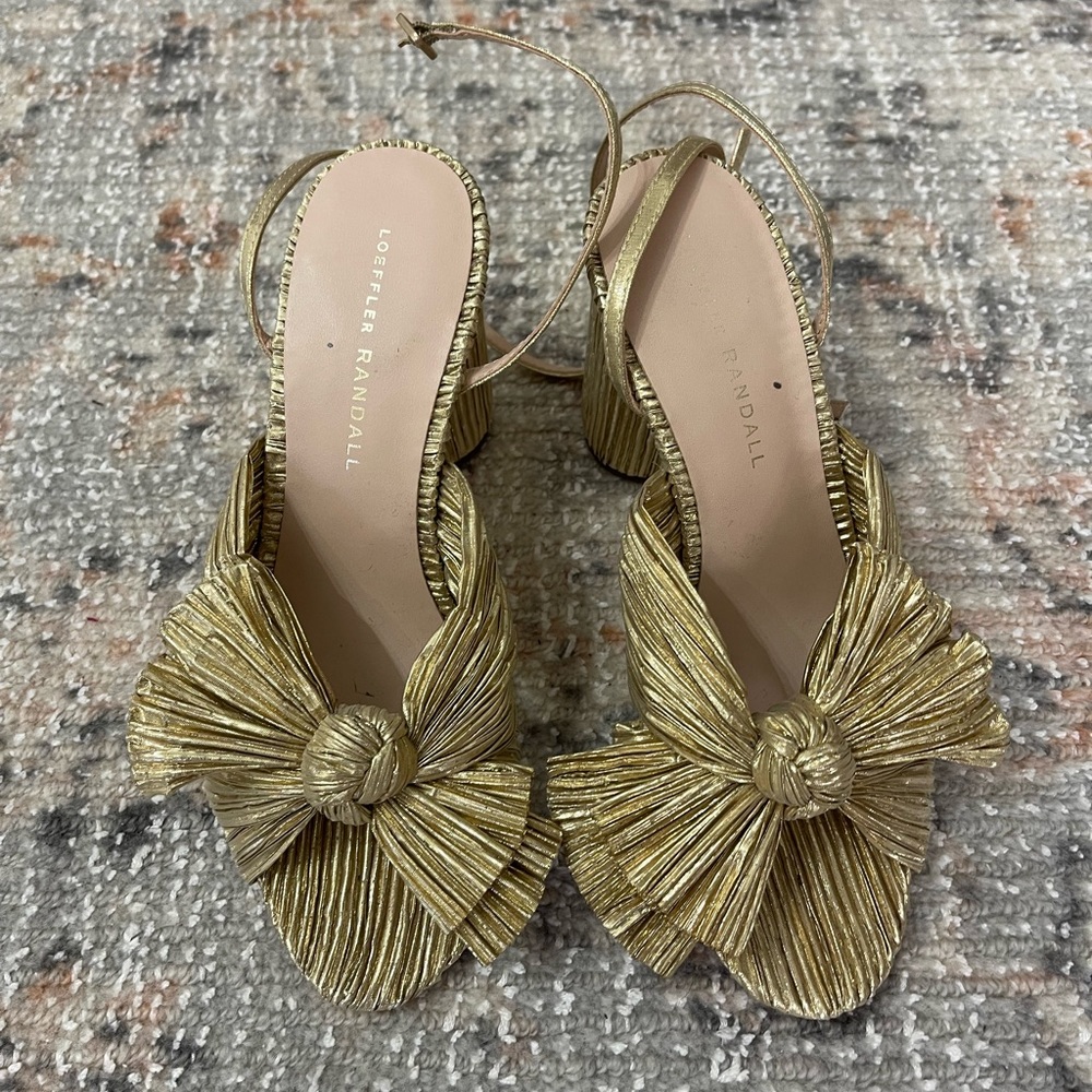 Loeffler Randall Camellia bow heel - only worn once!! at my wedding :-)